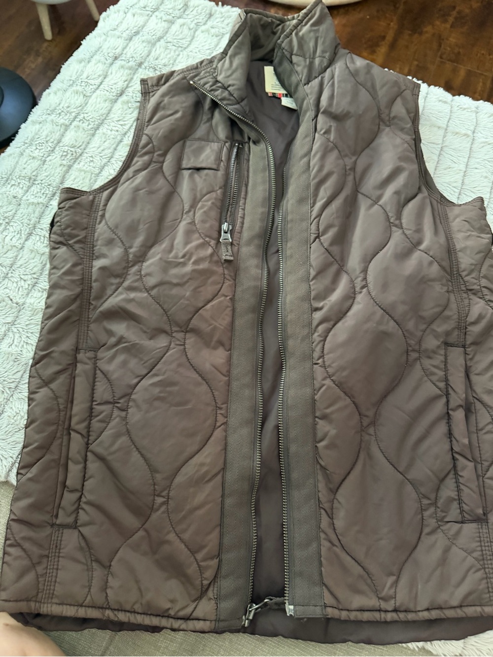 Triple Five Street Soul Vest Women's size Medium Brown Nylon Shell